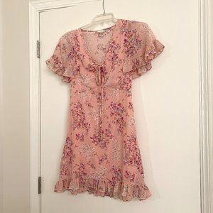 Altar'd State soft pink floral dress, Size S